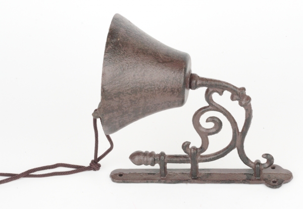 Závěsný litinový zvonek 18x10x19,5cm