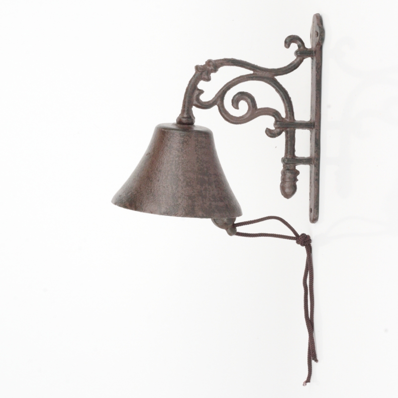 Závěsný litinový zvonek 18x10x19,5cm