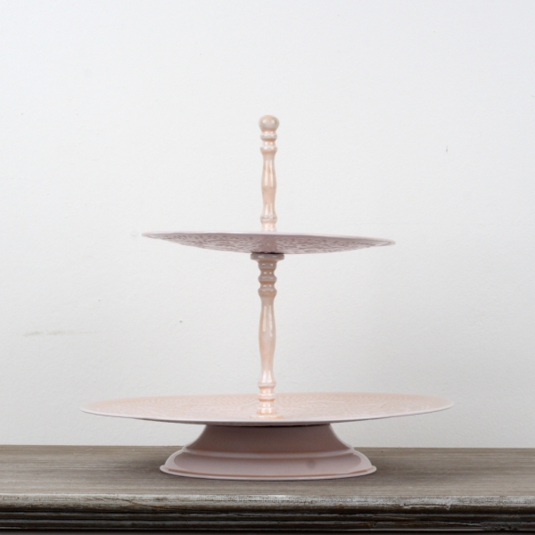 Zdobený etažér 2 patra 26cm