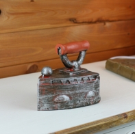 Žehlička retro- kasička 15x14 cm