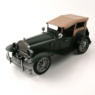 Zelené autíčko s drátěnými koly 29x13x14cm