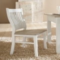 Židle bílá Novaline k jídelnímu stolu 44x94x42cm