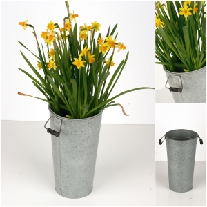 Zinkový vysoký květináč 29,5cm