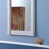 Zrcadlo bílé 60x100x4cm