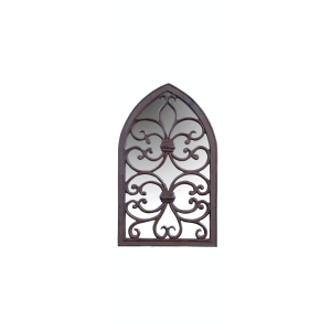 Zrcadlo lomený oblouk dekorativní 27,9 x 2,5 x 44,4 cm litinové