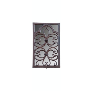 Zrcadlo obdélníkové dekorativní 27,9 x 2,5 x 44,4 cm litinové