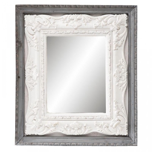 Zrcadlo s dvojitým rámem 41x47cm