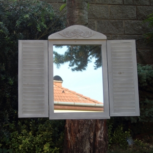 Zrcadlo s okenicemi 80x50cm