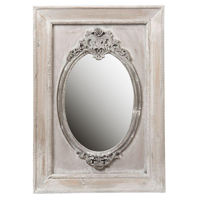 Zrcadlo s plastickým zdobením 63x44cm