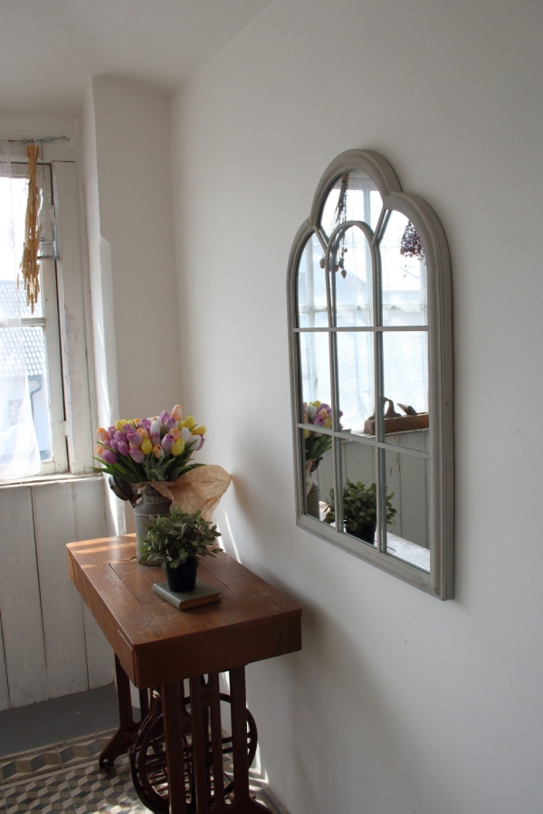 Zrcadlo s vitráží 61,6x3,8x90,5 cm