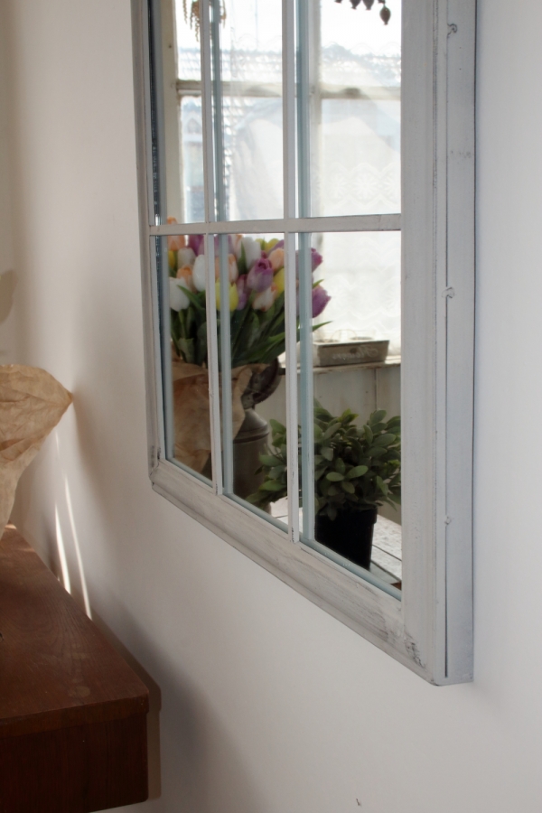 Zrcadlo s vitráží 61,6x3,8x90,5 cm