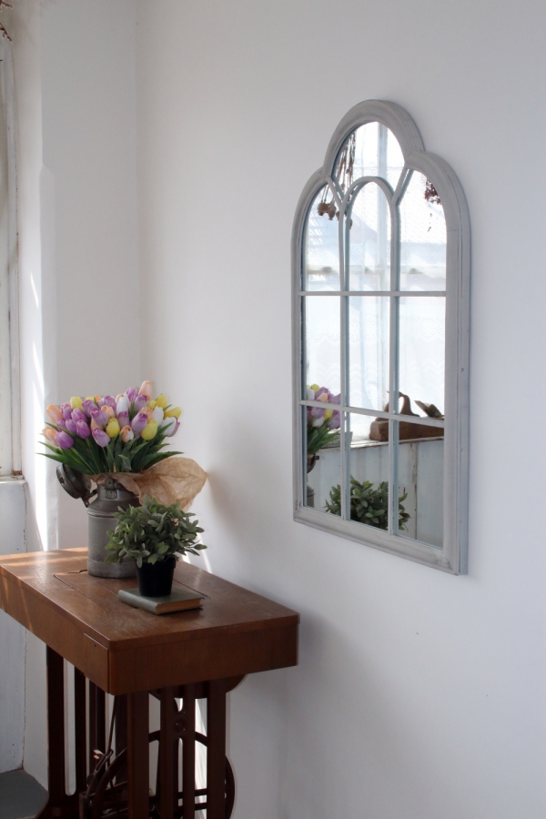 Zrcadlo s vitráží 61,6x3,8x90,5 cm