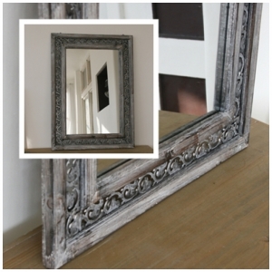 Zrcadlo vintage s ornamenty 49x67cm