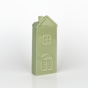 Zvlhčovač vzduchu na radiátor domeček zelený 7x19x3,2cm