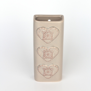 Zvlhčovač vzduchu na radiátor srdce hnědý 6,9x17x4cm