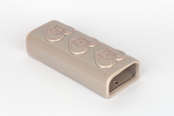 Zvlhčovač vzduchu na radiátor srdce hnědý 6,9x17x4cm