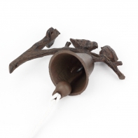 Zvoneček na konzolce s ptáčky 13x16cm