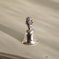 Zvoneček s andílkem postříbřený 5cm