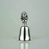 Zvoneček s andílkem postříbřený 5cm