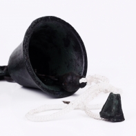 Zvonek litinový kočka 18cm