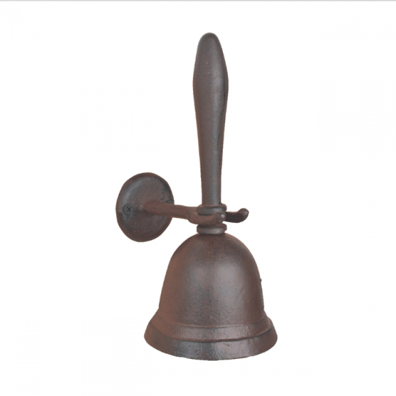 Zvonek na zeď litina 23cm