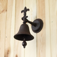 Zvonek ruční litinový 22cm