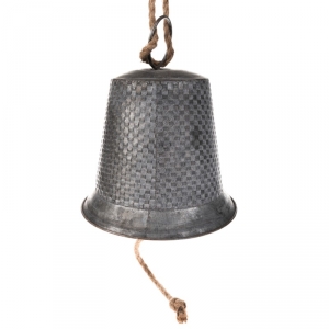 Zvonek závěsný tmavý 24x27cm